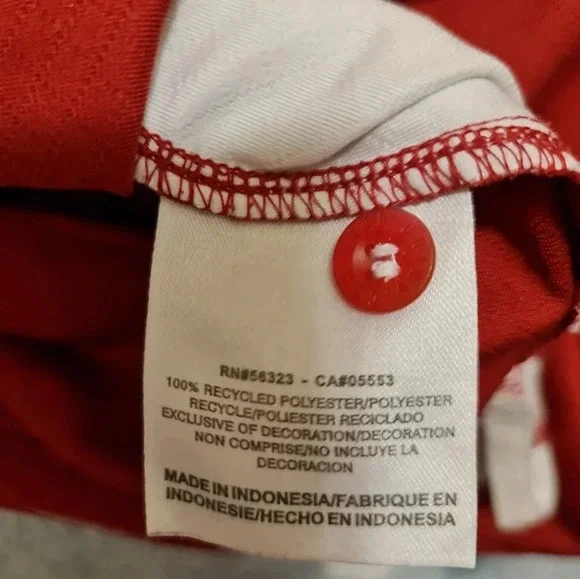 Nike Oklahoma Sooners Polo Shirt Men's Size XL Red White Short Sleeve Dri-fit - Picture 4 of 5